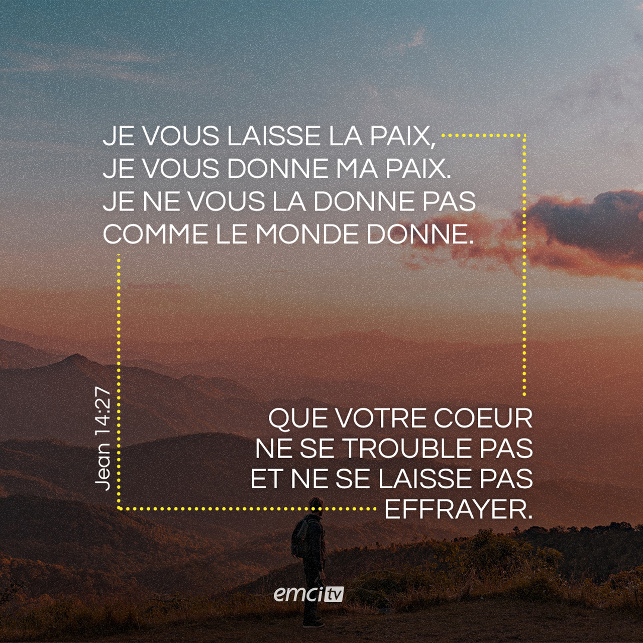 Le verset du jour en image Bible EMCI TV Le verset du jour en image Bible EMCI TV