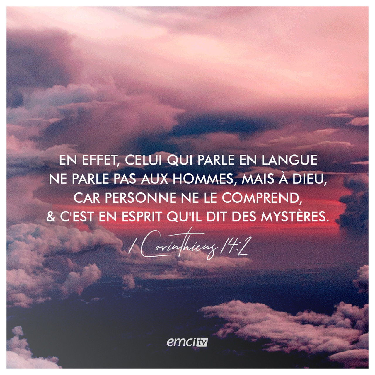 Le verset du jour en image Bible EMCI TV