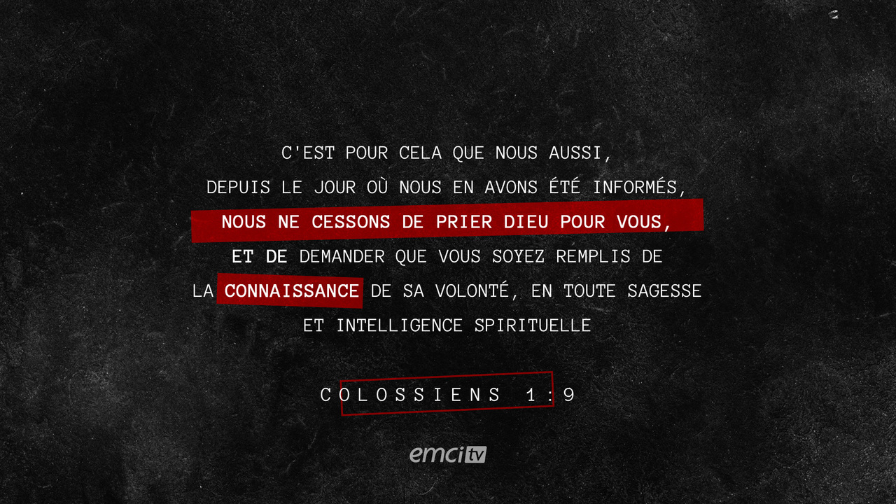 Colossiens 1:9