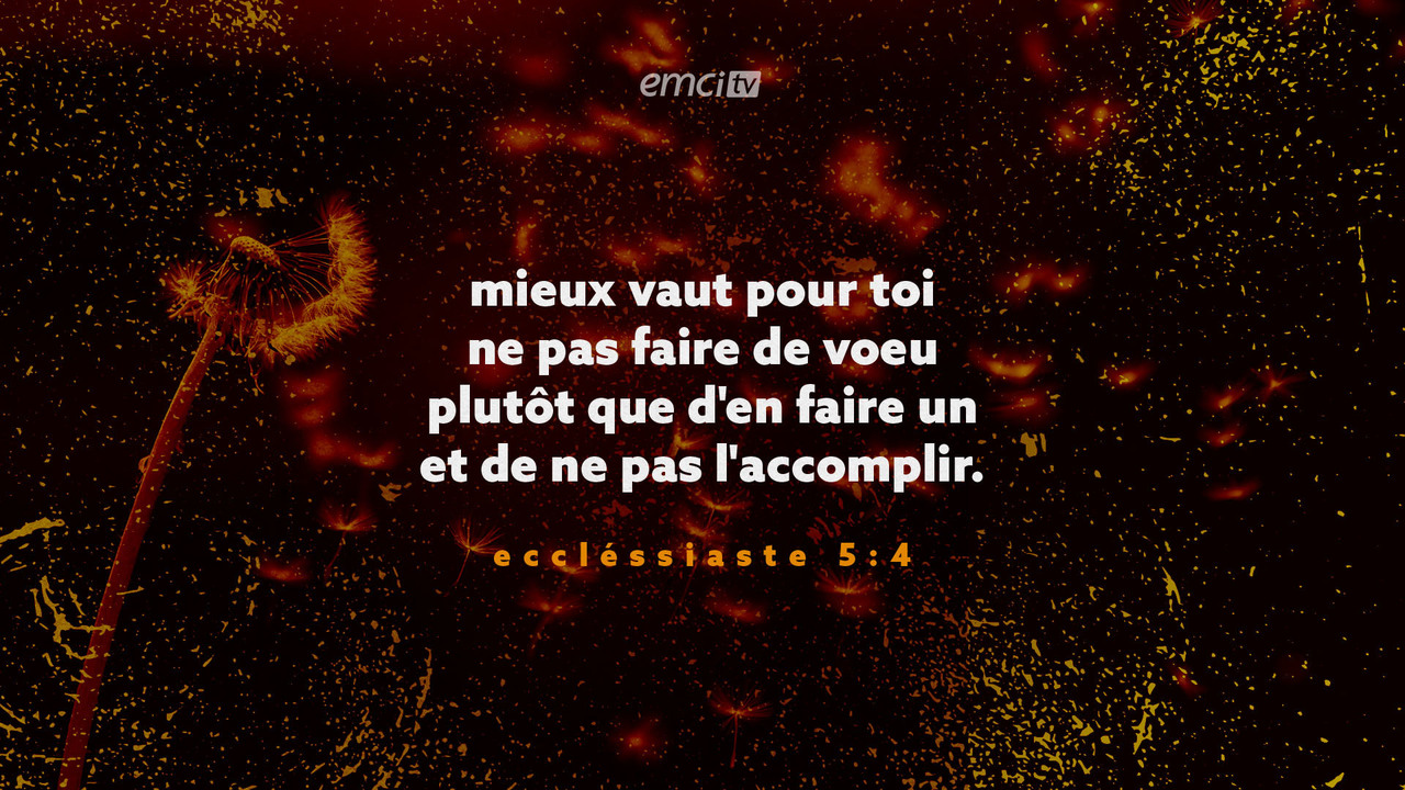 Eccléssiaste 5:4